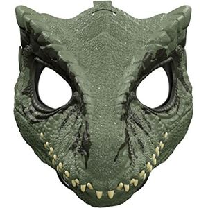 Mattel Jurassic World Dominion dinosaurusmasker, Giganotosaurus Dino rollenspel speelgoed & kostuumaccessoire met opening kaak en filmgeïnspireerd ontwerp
