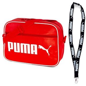Puma Tas - schoudertas - Campus Reporter Retro Bag - Limited Keychain, rood, Tas