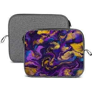 Abstracte Kleurrijke Vloeibare Kunst Laptop Sleeve Case Beschermende Notebook Draagtas Reizen Aktetas 14 inch