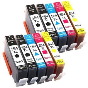 Inktcartridge for 564XL Photosmart 5510/5511/5512/5514/5515/5520/5522/5525/6510/6512/6515 printer(2SET)