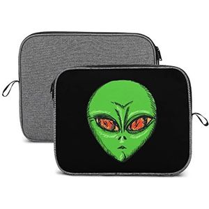 Green ET Alien Laptop Sleeve Case Beschermende Notebook Draagtas Reizen Aktetas 14 inch