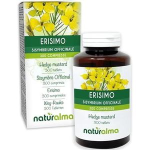 Gewone raket (Sisymbrium officinale) bloemtoppen Naturalma - 150 g - 300 tabletten - Voedingssupplement - Natuurlijk en Veganistisch