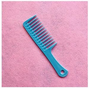Grote Grove Krullend Haar Kam Krullend Vrouwen Glad Haar Kam Geen Knoop Verdikte Kappers Kam Haar Styling Tools(Blue)