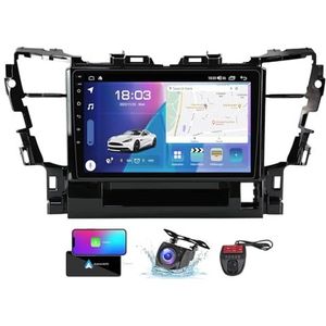 Android 13 QLED Autoradio voor Toyota Alphard H30 2015-2020 - Ingebouwde DSP/Carplay/Android Auto - Camera + DVR - 10 inch 2 Din - Stuurbediening - FM AM RDS DAB Radio - BT 5.0(NF-4)