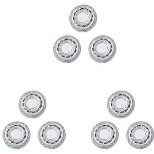 SH90 reservekoppen (3 stuks) voor scheerapparaten S9000, S9090 en S9031, compatibel met de series S9111, S9151, S9311 en S9731 (9 stuks)