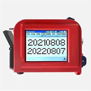 Draagbare Printer, Engels 12.7 mm touchscreen Qr Bar Batch Code Datum Logo Vervalla Label Draagbare Handheld Jet Thermal Inkjet Printer