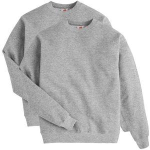 Hanes Heren EcoSmart Fleece Sweatshirt (Pack van 2) - - L