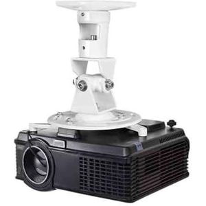 Projectorbeugel Roterende projectie-plafondbeugel Projectorbeugel Aluminium ophanghanger voor thuis- en kantoorprojectoren(White)