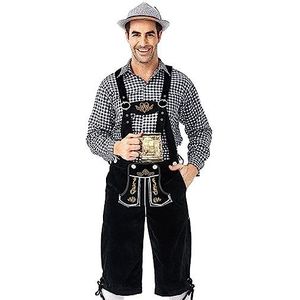 Heren Duitse Oktoberfest Kostuums Traditioneel Beiers Bier Mannelijk Shirt voor Halloween Dress Up Party en Bier Festival