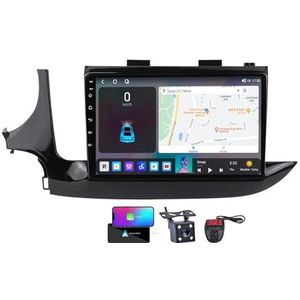 9 Inch Touchscreen Dubbel DIN Autoradio Compatibel met Opel Mokka Vauxhall 2016-2019 met Carplay/Android Auto FM RDS DAB+ Autoradio Draadloze Carplay Android Auto Bluetooth 5.0 DSP(NF-6)