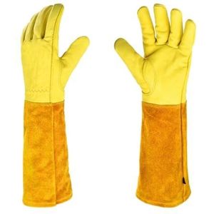 CYJAZNHH Tuinhandschoenen Doornbestendig Vlamvertragend for Snoeien Lassen Geel Meerdere Maten(X-Large)
