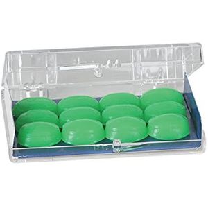 Flents Protechs Seal-Rite siliconen vormbare oordopjes voor zwembad, oceaan, water, sport, groen, 6 paar