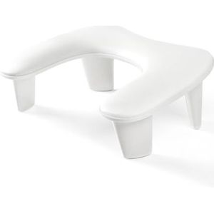 AMOYUN Witte nagelarmsteun, vlindervormig nagelkussen armsteun voor nagels, slaapvriendelijk manicurekussen van zacht microvezel leer, antislip handsteun nagelstandaard voor nagelsalons