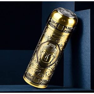 Mini elektrisch scheerapparaat met digitaal display voor mannen, draagbaar en oplaadbaar, geschikt voor thuis en op reis, waterproof en wasbaar, met vermogensweergave, precisietrimmer en smart led dis