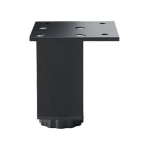 MIKFOL Aluminiumlegering kast poten meubels poten kast tv kast schoenenkast badkamer kast salontafel poten antislip tafel been steun benen (kleur: 10 cm zand zwart)