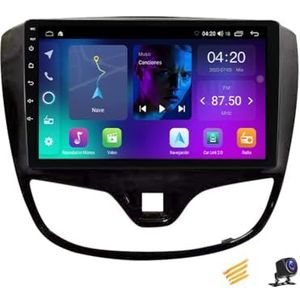 ZARAPLUS Android 14 autoradio, navigatie, Bluetooth 2 DIN autoradio voor Opel Karl Vinfadil Display Auto 9 inch Multimedia Ondersteuning Carplay/Auto/DSP/RDS FM/stuurbediening, NF2