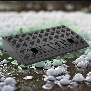 Oprithelling, stoeprandhelling, Draagbare oprithellingen van 2"" 5"" 4"" Schuurhellingen for rolstoelen Trappen Rollators Kinderwagen Scooter(Schwarz,50x22x5 cm)