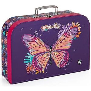 oxybag Handgemaakte koffer Butterfly paars/roze, Meerkleurig, handgemaakte koffer