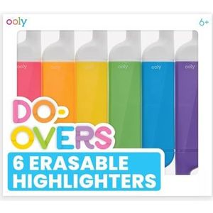 Do-Overs marker met twee punten, uitwisbaar, 6 kleuren