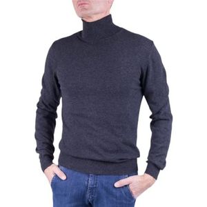 Marenza Coltrui voor heren, kasjmier-mix, lange mouwen, gemaakt in Italië, Antraciet., XXL