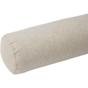 Round Cervical Roll Bolster Pillow with Removable & Washable Pillow Cover, Bolster Pillow Filled with Soft, Round Bolster Pillowcase Cover(Beige,15x60cm)