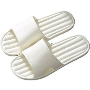 Sandalen, Zomer - Lichtgewicht Indoor Home Sandalen for Dames en Heren Pantoffels Pantoffels(White,42 EU)