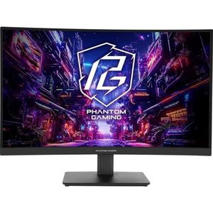 AsRock - PG27QRT1B Monitor - Zwart - 27 Inch - 2560 x 1440 pixels - 180Hz Verversingssnelheid