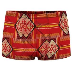Kente Tribal Print Heren Boxer Slips Sexy Shorts Mesh Boxers Ondergoed Ademend Onderbroek Thong
