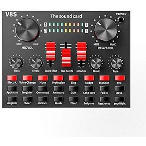 Audio Mengtafel, Externe geluidskaart Clear V8s e-telefoonmicrofoon Webcast Live-geluidskaart Externe USB for e-computerinterface