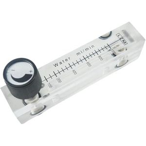 100-1000mL/min LZM-6T Acryl Panel Water Vloeibare Debietmeter Rotameter met Controle Valve Push in Fit 6mm Buis