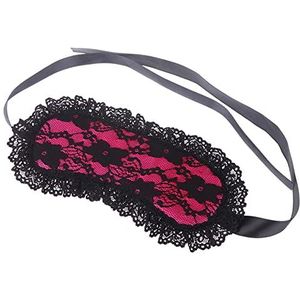 Oogmasker Om Te Slapen Zwart & Rood Flirten Blinddoek Zacht Zijde Satijn Blinder Oog Masker Bondage Fetish Erotic Patch Blindmask for huwelijksproduct Slaapmasker (Size : 2)