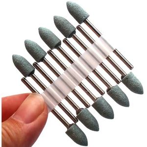 Mozulon 10-delige diamantfrees for nagelboor for elektrische manicuremachine, nagelriemreinigingsvijlen, apparatuur en accessoires(10PC-NO40)