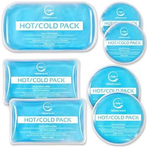 Herbruikbare warme en koude gelijspakketten voor verwondingen | Koud kompres, ijspak, gelijspakketten, cold pack, gelijspakket, koelverpakking voor verwondingen | 7 stuks