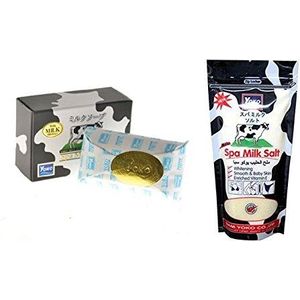 Yoko Spa Milk Salt Shower Bad Moisturizing Body Wash (navulmaat 300g) + Yoko Spa melkzeep met vitamines E en melkproteïne - mooi huidnet 90 g. Siam Yoko