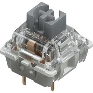 Gateron KS-9 G Pro Switch voor mechanische toetsenborden | Plate Mounted | Switch gesmeerd (Gateron Pro Silver - Two Stage Spring, 65 stuks)