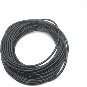 Latex rubberen bandbuis, Trekrubberslangen 2-6 mm latex zwart, lengtes 1,2,5 meter(Od 3mm,1 Meter)