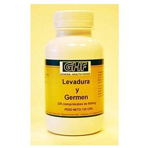 Levadura de cerveza y germen de trigo 600mg 225 tabletten GHF
