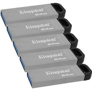 Kingston USB 3.2 Gen 1 DataTraveler Kyson - DTKN/64GB (Pack van 5)