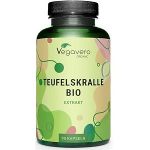 Vegavero Biologische duivelsklauw capsules | BIOLOGISCH EXTRACT met 2,7% harpagoside | 1.665 mg mg per dagelijkse dosis | Afrikaanse duivelsklauw uit Zuid-Afrika