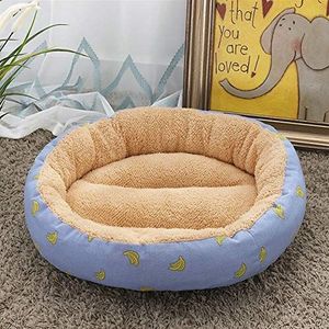 Yabaiishi Zacht hondenbed, wasbaar, kattenbed, antislip, voor huisdieren, van pluche, kort kussens, tapijt, ligstoel, bank, producten voor honden, M 50X50X12cm, E
