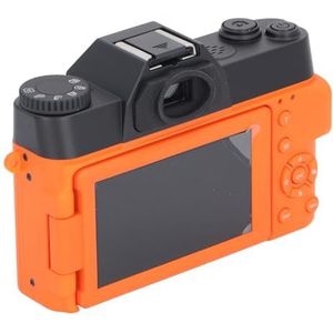 BROLEO Digitale wifi-camera, pc-webcam met autofocus, 48 MP vloggingcamera voor fotografie (oranje)