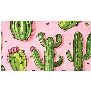 Badkuip antislip mat bad mat anti-slip met zuignappen, roze cactus badkamer badkuipen massage douchemat