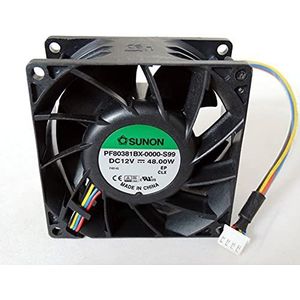 Original PF80381BX-0000-S99 DC12V 4.0A 48W 80 * 80 * 38MM 8CM 4Line PWM Cooling fan