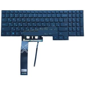 US RU Arabic French Backlit Keyboard for Lenovo for Ideapad for Gaming 3-15IMH05 15ARH05 15ACH6 15ach GY530 Russian AZERTY Backlight(RU Blue)