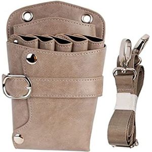 Professionele schaarpakken, Opbergtas for kappersgereedschap van PU-leer in meerdere kleuren for meerdere gereedschappen(D)
