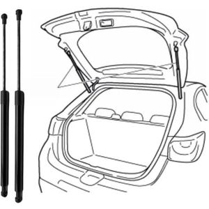 FTTFFLL Autokofferbaksteunstang voor Volvo C70 I Coupe (872) 1997-2002 (OEM-9485706) -29,8 cm Schokabsorberende gasveer steunstang