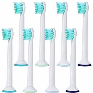 KongKay Vervangende mini-opzetborstels, compatibel met Philips elektrische Soni-Care-tandenborstel, 8 stuks algemene HX6024 tandenborstelkoppen voor FlexCare, HealthyWhite, EasyClean, PowerUp-serie 2
