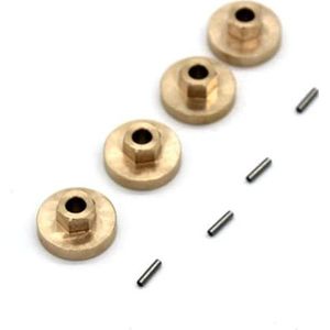 For FMS FCX24 1/24 Xiaoqi FCX18 1/18 Nieuwe LC80 RC afstandsbediening auto metalen onderdelen gewicht bond(Yellow)