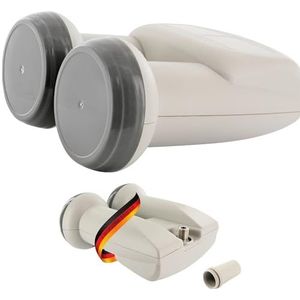 SCHWAIGER -5071- Monoblock Enkele LNB | digitale 1 abonnee | 2 LNB's in één behuizing (dubbele LNB) | voor gebruik met een schotelantenne | multifeed in staat om met weerbestendigheid te beschermen