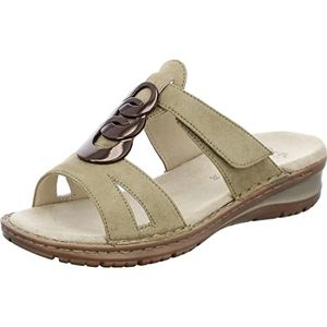 ARA Hawaii pantoffels voor dames, Kaki, 38 EU